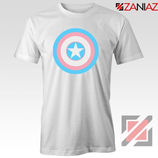 Trans Shield Pride White Tshirt