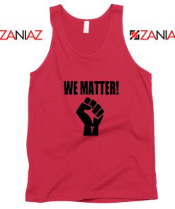 We Matter African American Red Tank Top