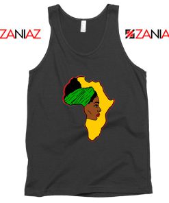 African American Women Black Tank Top