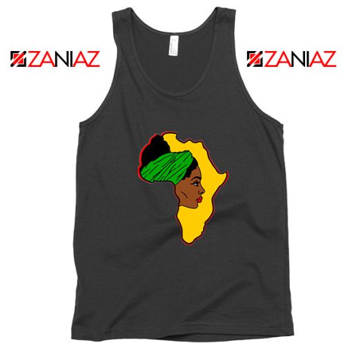 African American Women Black Tank Top