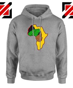 African American Women Sport Grey Hoodie