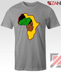 African American Women Sport Grey Tshirt