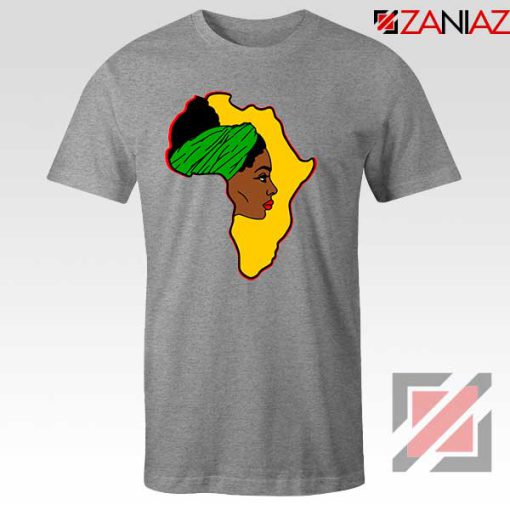 African American Women Sport Grey Tshirt