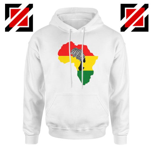 African Black Women White Hoodie