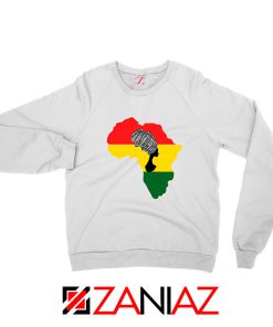 African Black Women White Sweatshirt