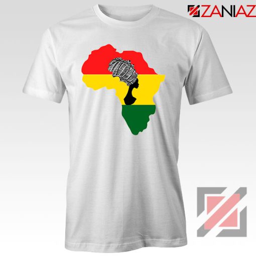 African Black Women White Tshirt