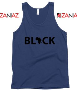 Afrocentrism Navy Blue Tank Top