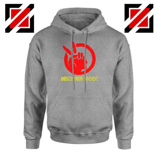 American Indian Movement Best Sport Grey Hoodie