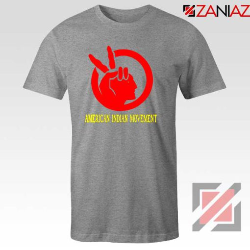 American Indian Movement Best Sport Grey Tshirt