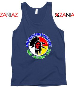 American Indian Movement Navy Blue Tank Top