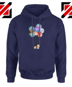 Astronaut Corgi Navy Blue Hoodie