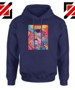 Bad Bunny Concert Poster Navy Blue Hoodie