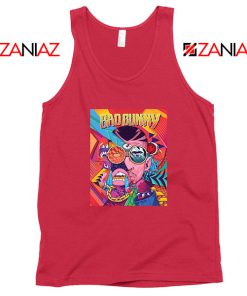 Bad Bunny Concert Poster Red Tank Top