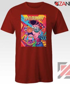 Bad Bunny Concert Poster Red Tshirt