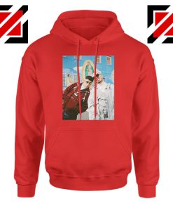 Bad Bunny J Balvin Red Hoodie