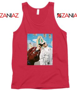 Bad Bunny J Balvin Red Tank Top