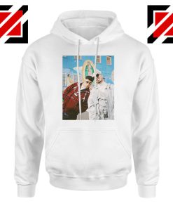 Bad Bunny J Balvin White Hoodie