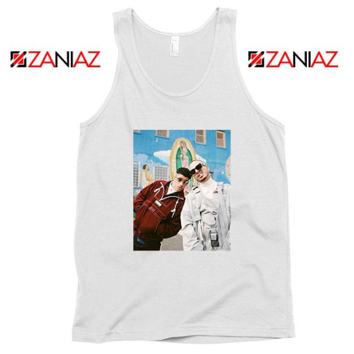 Bad Bunny J Balvin White Tank Top