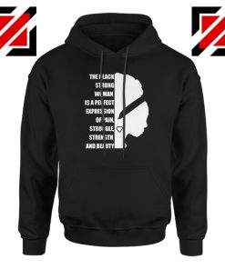 Black Strong Woman Hoodie