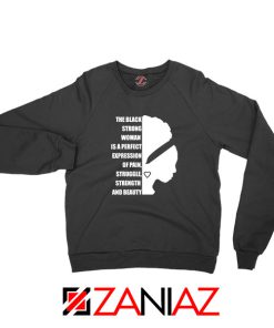 Black Strong Woman Sweatshirt