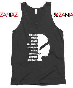 Black Strong Woman Tank Top