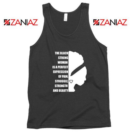 Black Strong Woman Tank Top