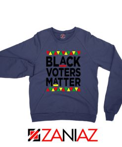 Black Voters Matter Navy Blue Sweatshirt