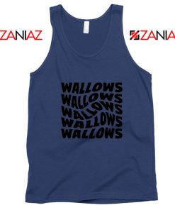 Black Wallows Navy Blue Tank Top