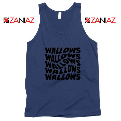 Black Wallows Navy Blue Tank Top