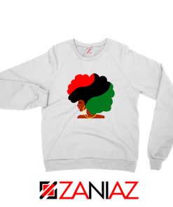 Black Woman Hair Sweatshirt