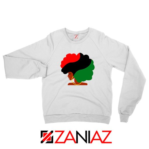 Black Woman Hair Sweatshirt