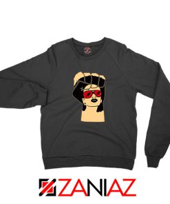 Black Woman Power Black Sweatshirt