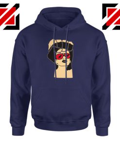 Black Woman Power Navy Blue Hoodie