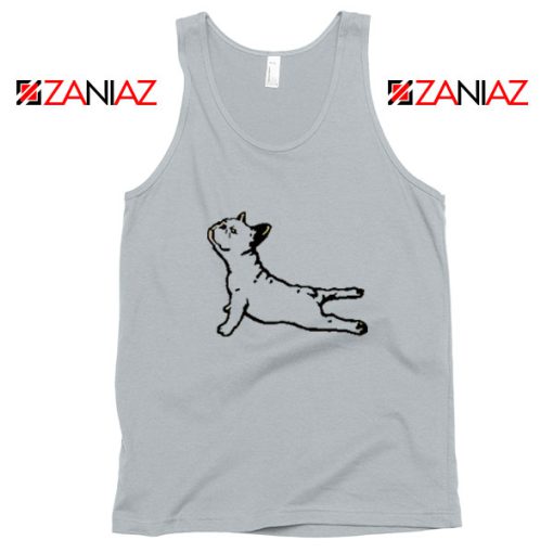 Bulldog Yoga Pose Sport Grey Tank Top