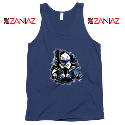 Captain Rex Star Wars Navy Blue Tank Top