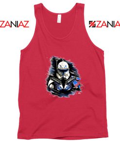 Captain Rex Star Wars Red Tank Top