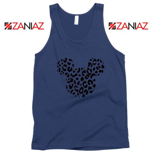 Cheetah Mickey Navy Blue Tank Top