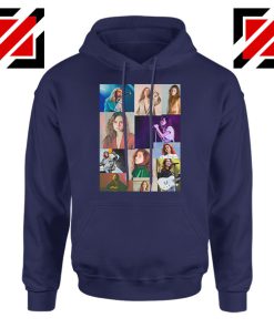 Clairo Collage Navy Blue Hoodie