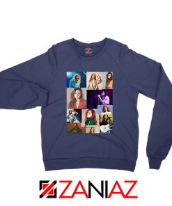 Clairo Collage Navy Blue Sweatshirt