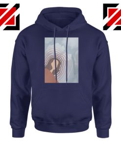 Clairo Singer Art Navy Blue Hoodie