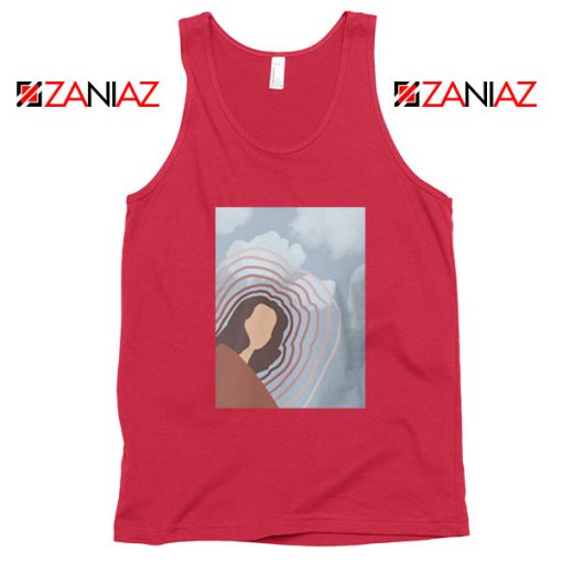 Clairo Singer Art Red Tank Top