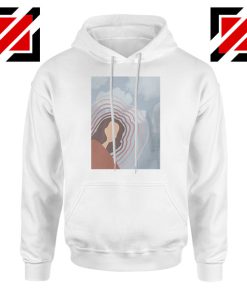 Clairo Singer Art White Hoodie