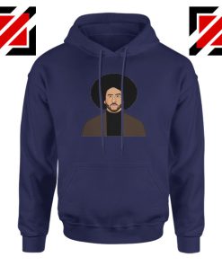 Colin Kaepernick Portrait Navy Blue Hoodie