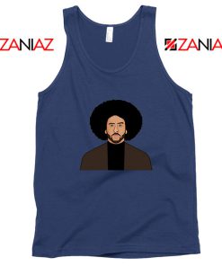 Colin Kaepernick Portrait Navy Blue Tank Top