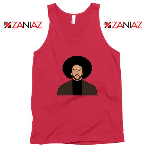 Colin Kaepernick Portrait Red Tank Top