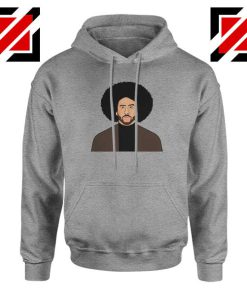 Colin Kaepernick Portrait Sport Grey Hoodie