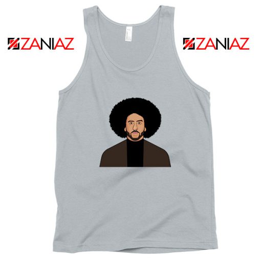 Colin Kaepernick Portrait Sport Grey Tank Top