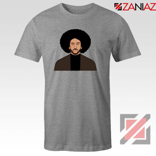 Colin Kaepernick Portrait Sport Grey Tshirt