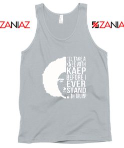 Colin Kaepernick Stand With Trump Sport Grey Tank Top