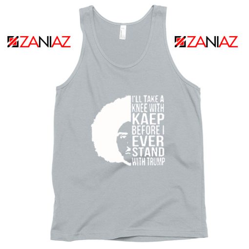 Colin Kaepernick Stand With Trump Sport Grey Tank Top